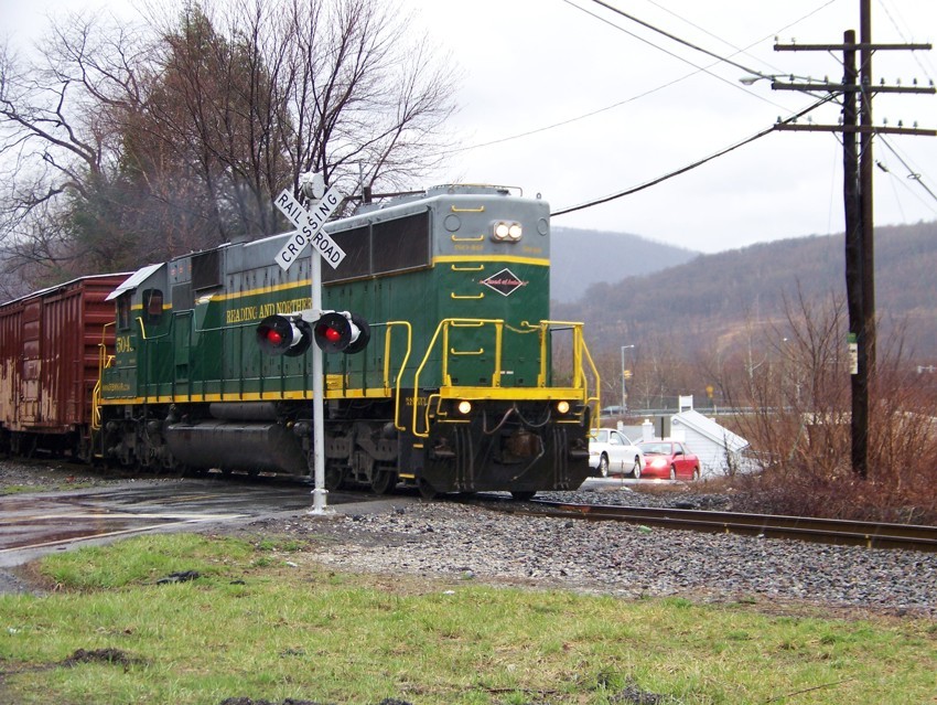 Photo of Reading and Northern 5049 in Duryea, PA.