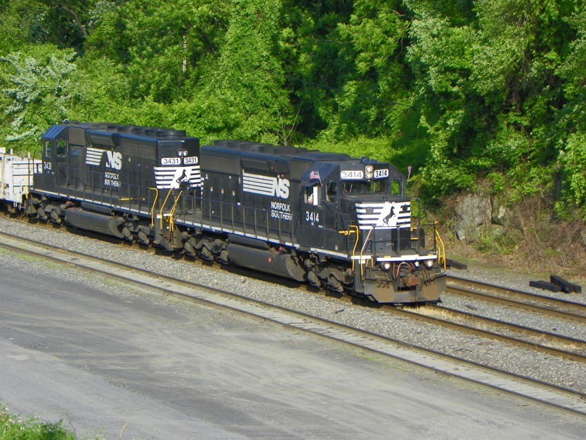Photo of Norfolk Southern 3414 and 3431 at Bethlehem, PA.