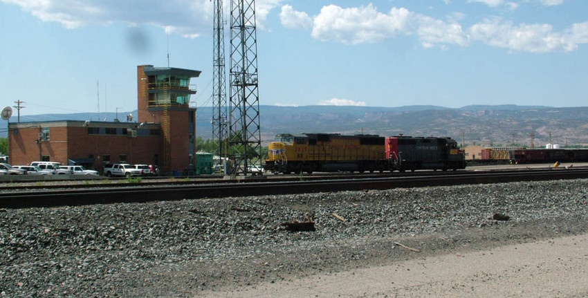 Photo of UP locos at Grand Junction on old D&RGW