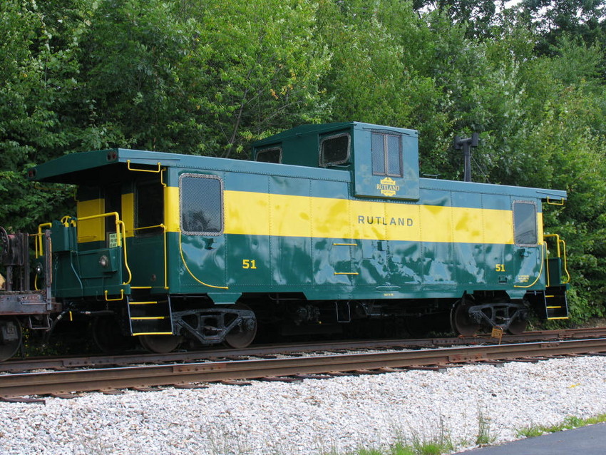 Photo of Rutland caboose 51 at Lincoln NH.