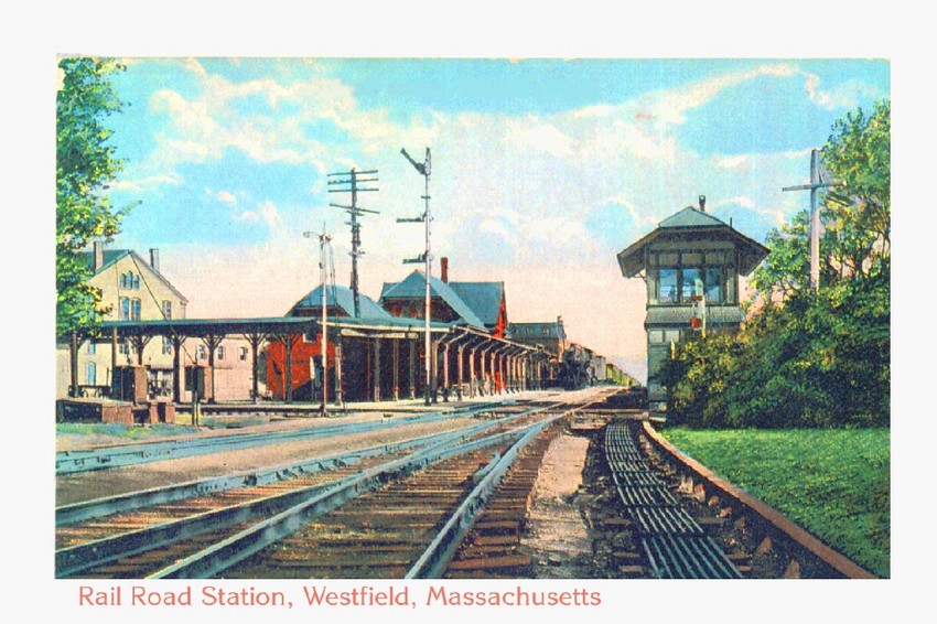 Photo of Westfield Station circa 1915