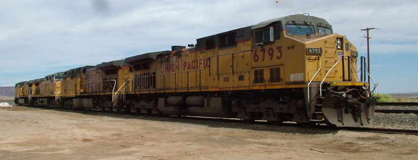 Photo of UP #6793, #5977 #7264 & #7141 at Crescent Jct, UT