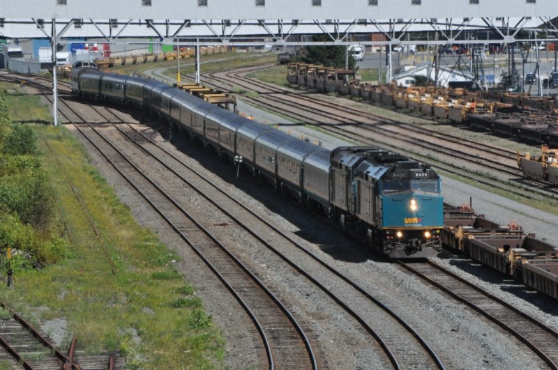 Photo of VIA 15 leaving Halifax on Monday, September 7th