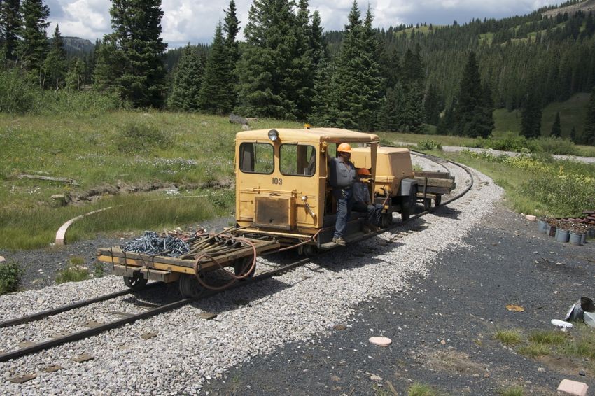 Photo of Cumbres and Toltec Track Gang clears for the train