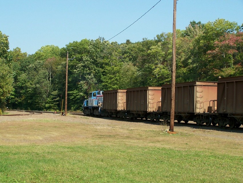 Photo of Shoving the Empties into a side track