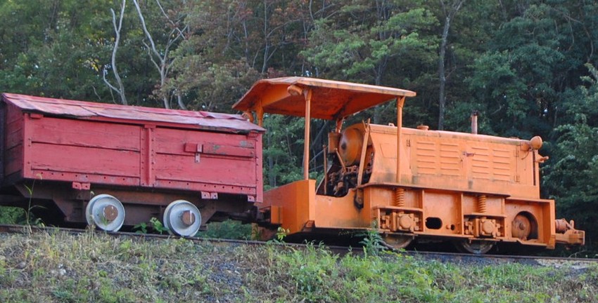 Photo of coal  mine engine