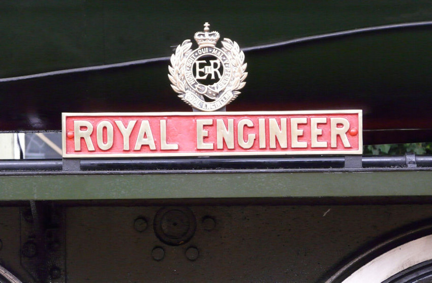 Photo of The nameplate of Royal Engineer