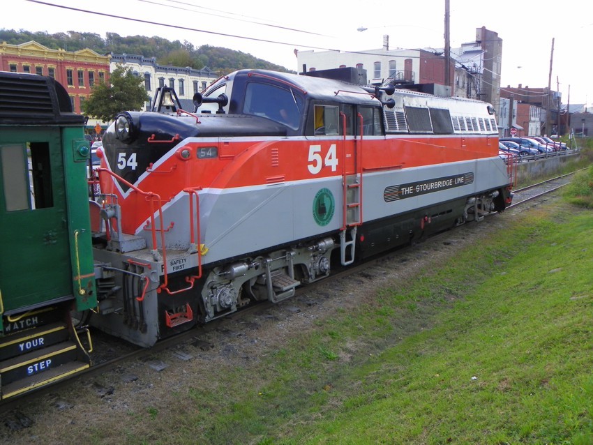 Photo of Stourbridge Line 54 in Honesdale, PA.