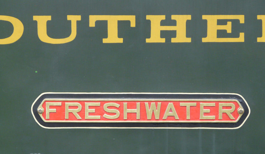 Photo of The nameplate of Freshwater