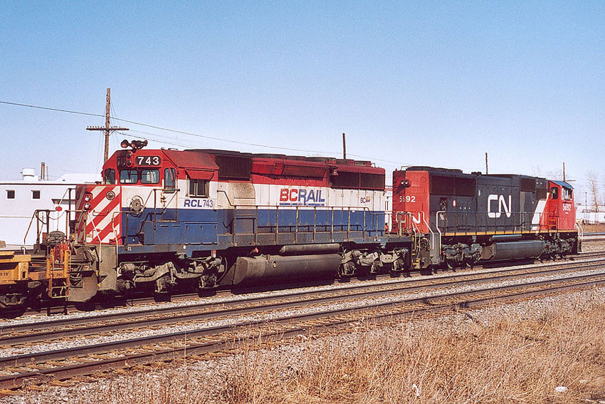 Photo of BC RAIL 743 (SD40-2)