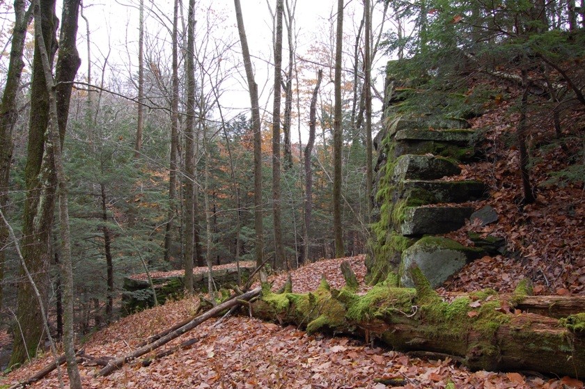 Photo of Ulster and Delaware Trestle Abutment at Kaaterskill, NY