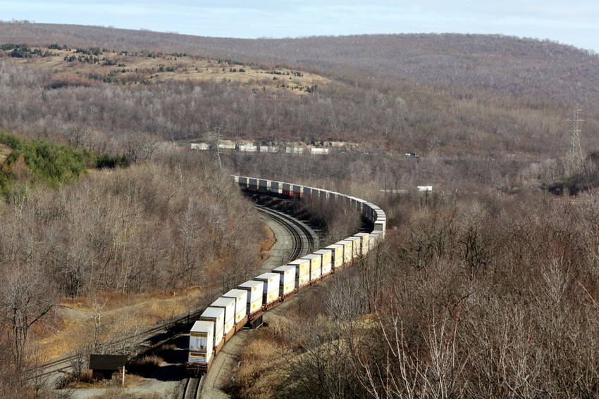 Photo of Double Stacks head east down the slide in Gallitzen PA