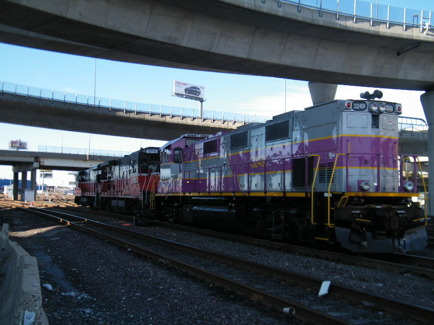 Photo of MBTA 3249 P&W 2216,2201