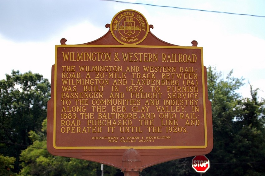 Photo of Wilmington & Western Railroad Sign