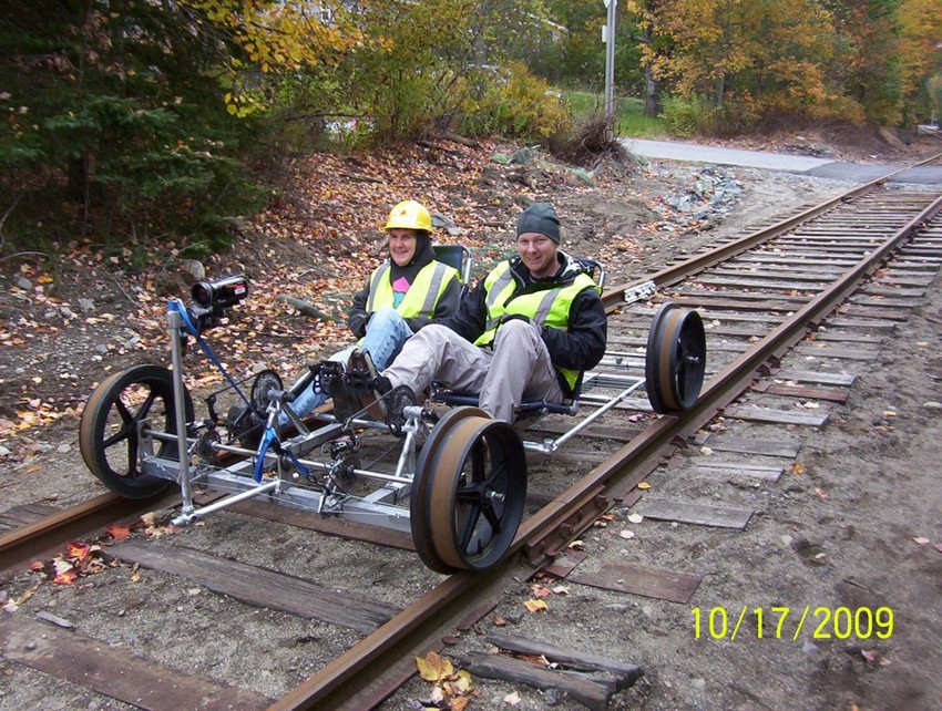 Photo of Pedal powered track car