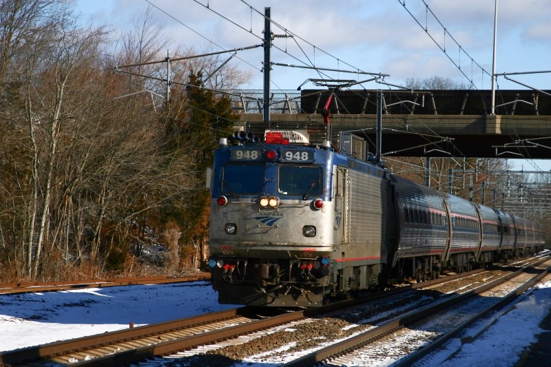 Photo of Amtrak Regional #93 Making Station Stop at Old Saybrook, CT