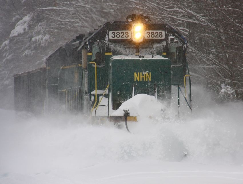 Photo of NHN southbound in the snow