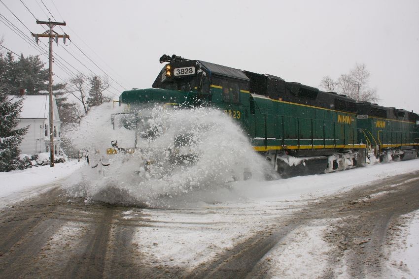 Photo of NHN southbound in the snow