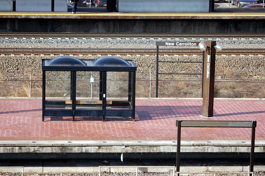 Photo of Passenger Platform and Station Sign