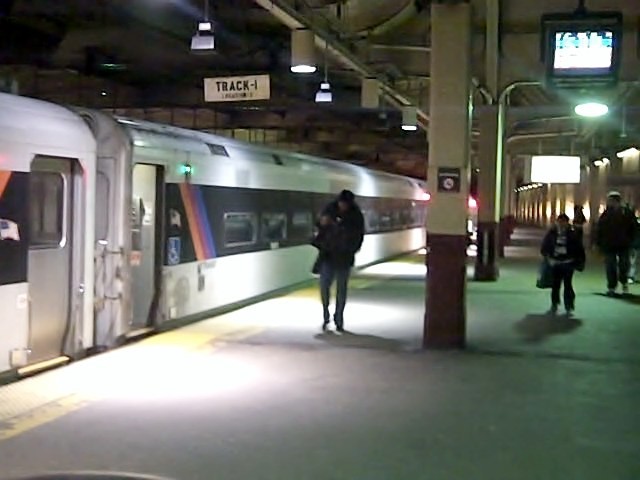 Photo of Newark Penn Station, NJ in the evening