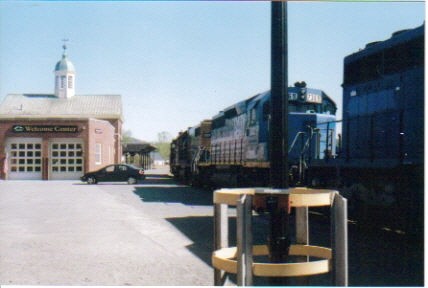 Photo of nec train southbound at white river jct vt