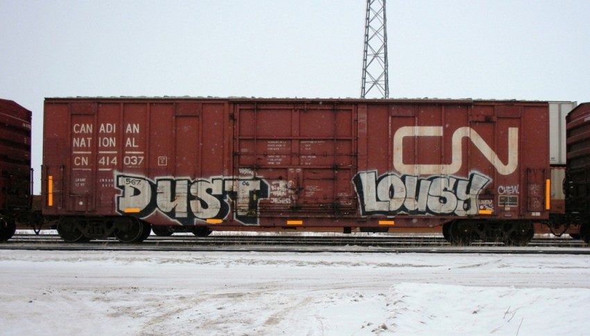 Photo of Tagged CN Boxcar Winnipeg Manitoba