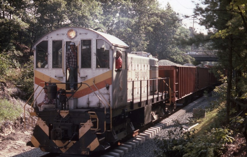 Photo of Needham Line reconstruction, 1986