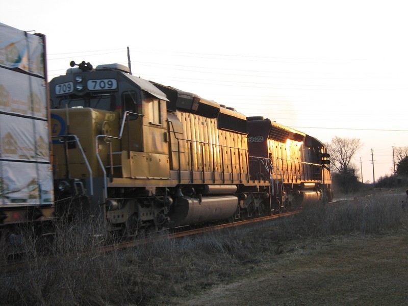 Photo of Stratford Ontario Yard bound.