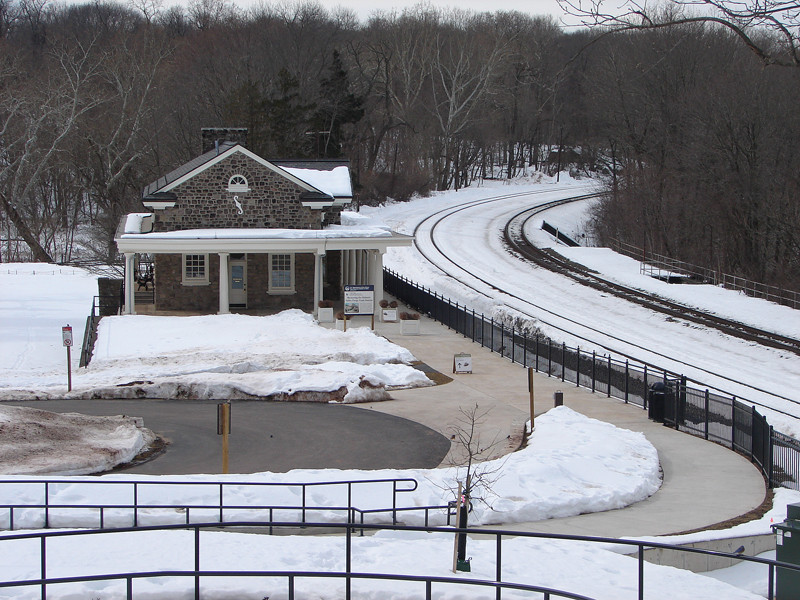 Photo of Former Reading Railroad Station at Valley Forge, PA.