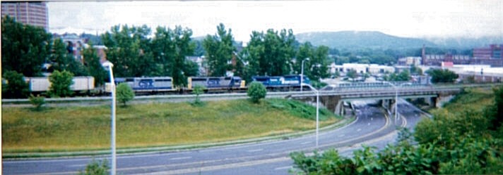 Photo of csx train westbound at pittsfield ma