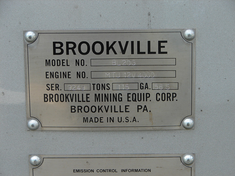 Photo of Builders Plate - Staten Island RR BL20G