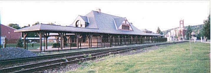 Photo of the old boston&albany railroad station at chatham ny