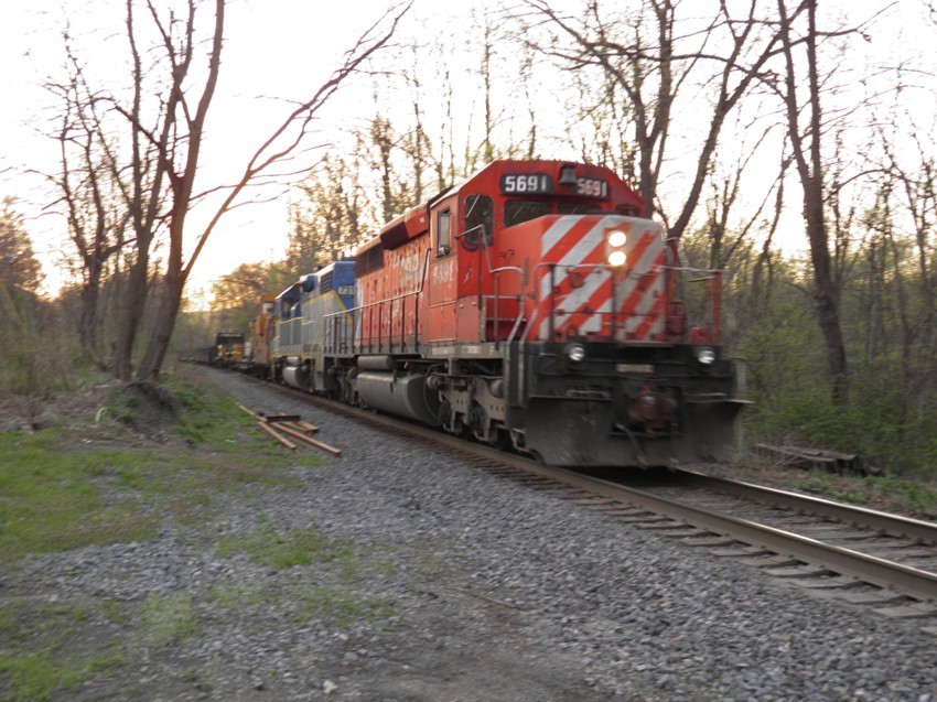 Photo of Canadian Pacific 5691 in Nanticoke, PA.