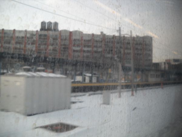 Photo of Hunterspoint Ave LIRR Station seen from Babylon Branch Train 6015