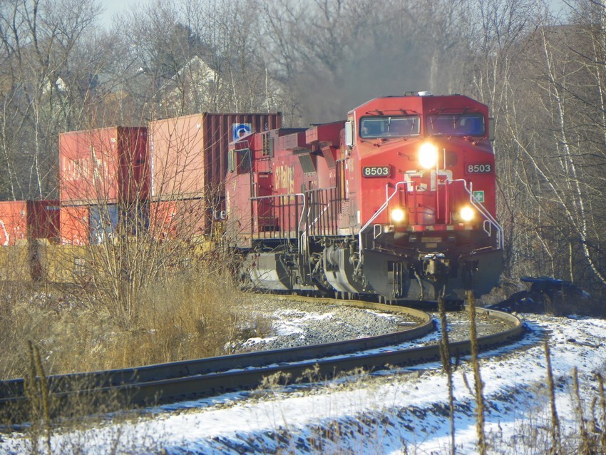 Photo of CP 165 North at MP 686 on the Canadian Pacific Sunbury Sub in Plains Twp., PA.