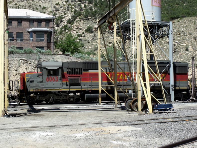 Photo of Utah Railway locos at rest in Helper, UT