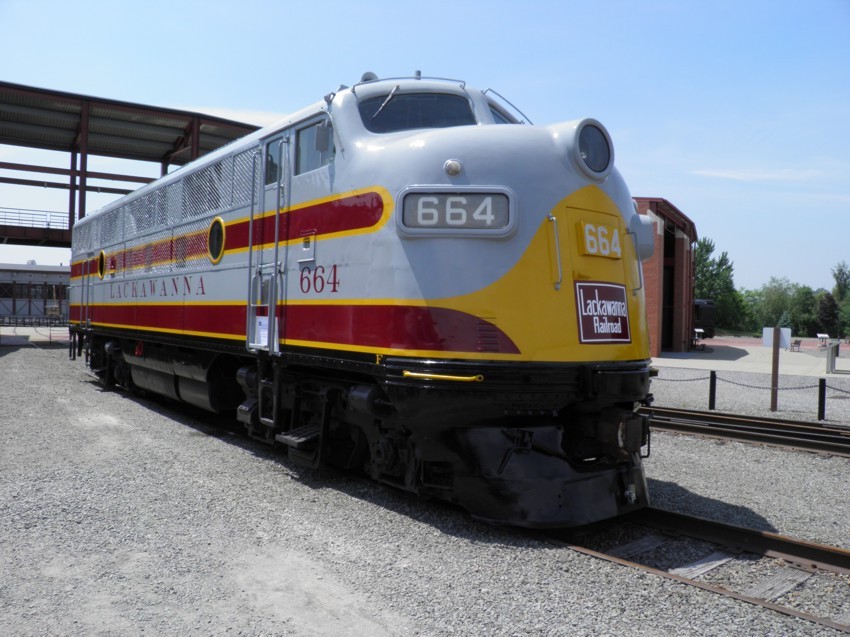 Photo of Delaware Lackawanna and Western 664 in Scranton, PA.