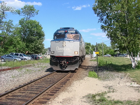 Photo of Amtrak DownEaster Arriving Saco,Me.