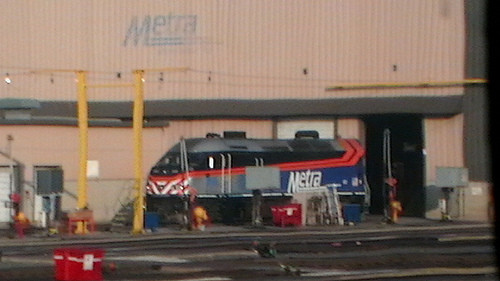 Photo of Metra Engine at Chicago Union Station