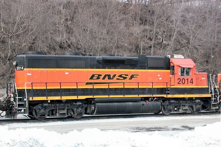 Photo of BNSF GP38-2 2014, Keokuk, Iowa, March 6, 2010