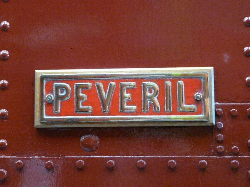 Photo of The nameplate of Peveril