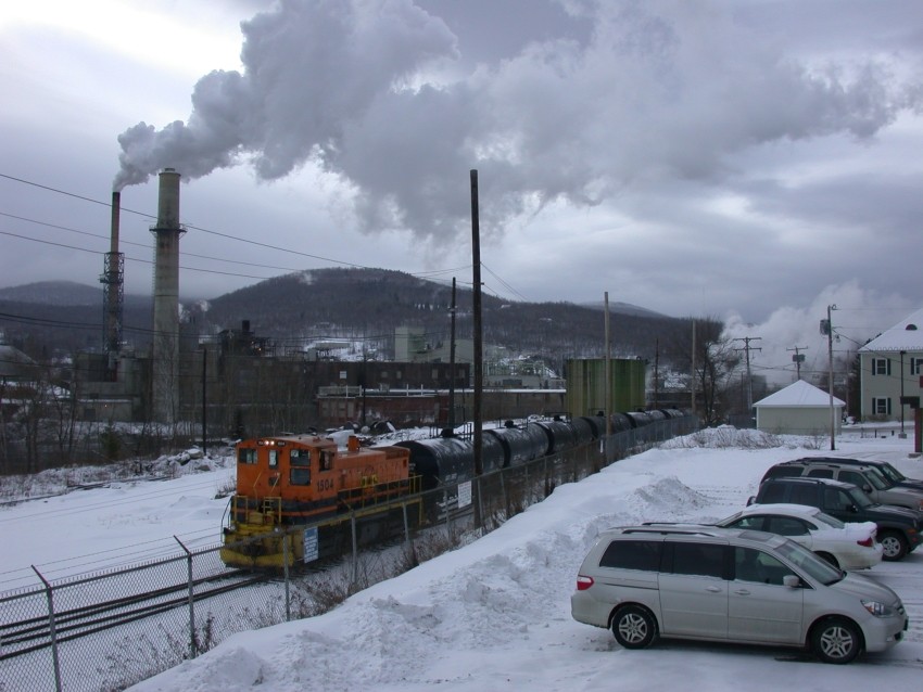 Photo of switching out the paper mill in Berlin NH