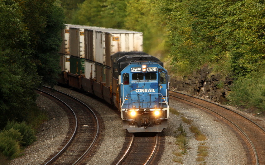 Photo of NS Conrail Blue 6507 leads west at Cassandra PA