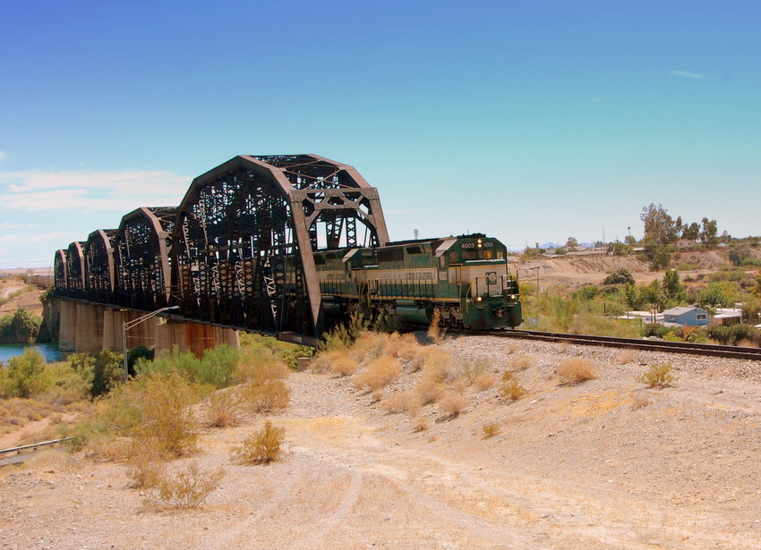 Photo of The Arizona & California crosses the Colorado at Parker