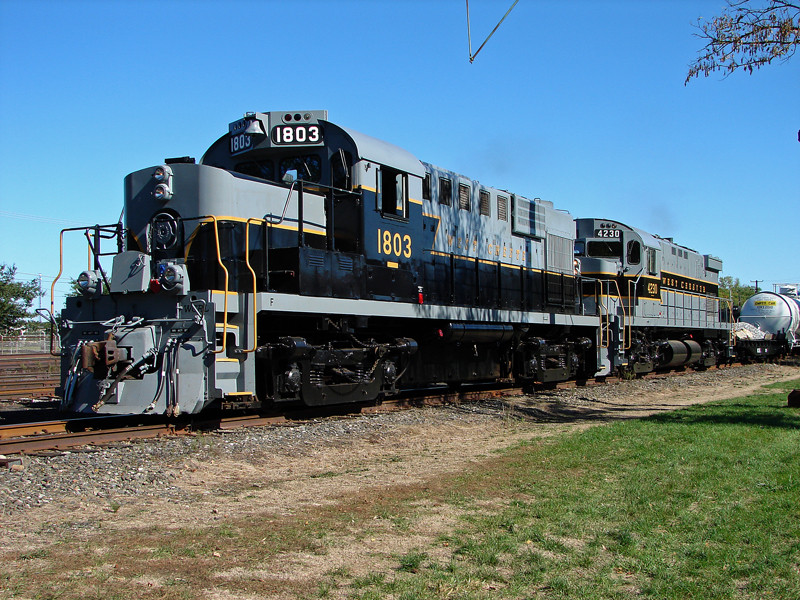 Photo of WCRR Alco's Double Headed in the yard