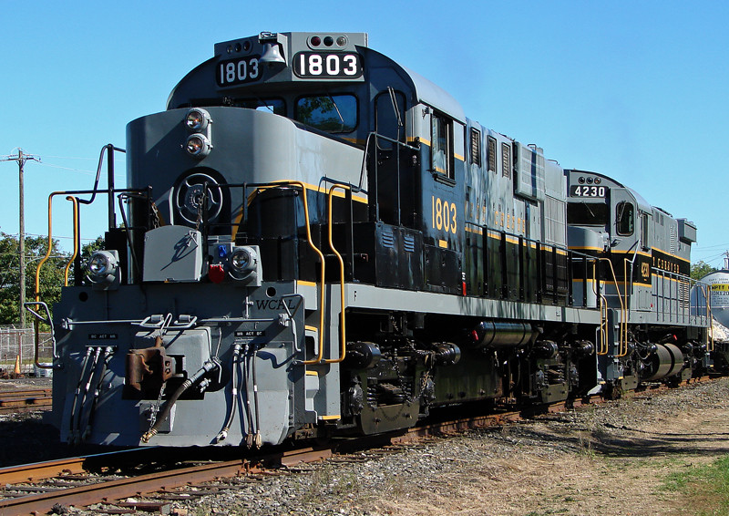 Photo of WCRR Alco's Double Headed in the yard