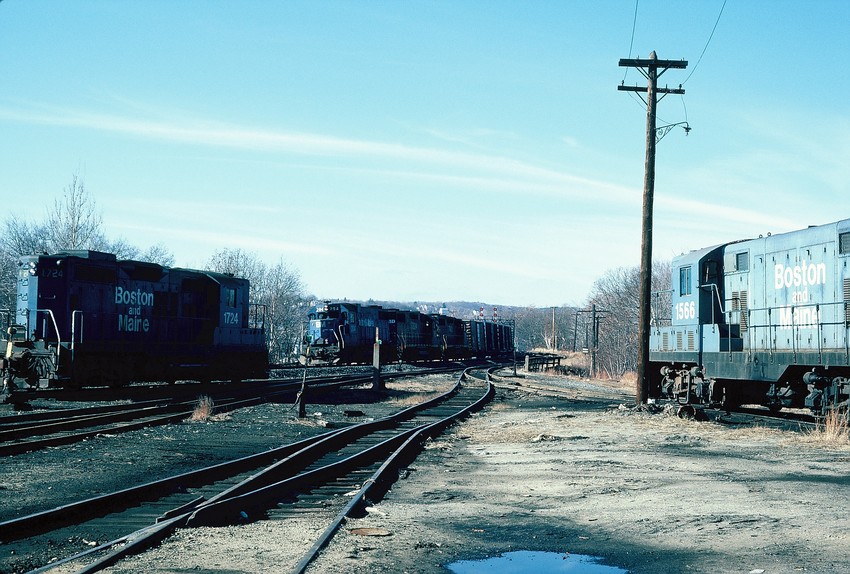 Photo of Eastbound Freight at Fitchburg,Mass