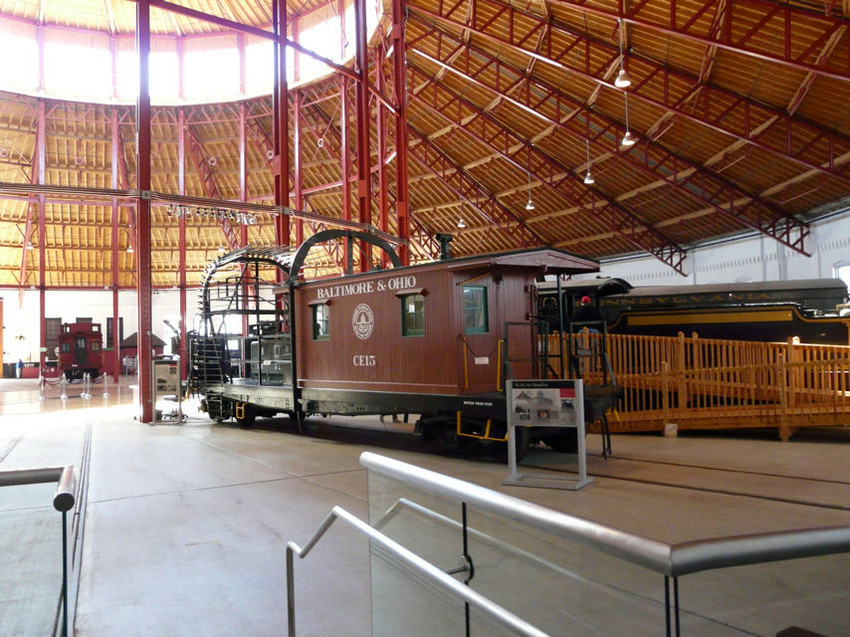 Photo of A view inside the B & O Roundhouse