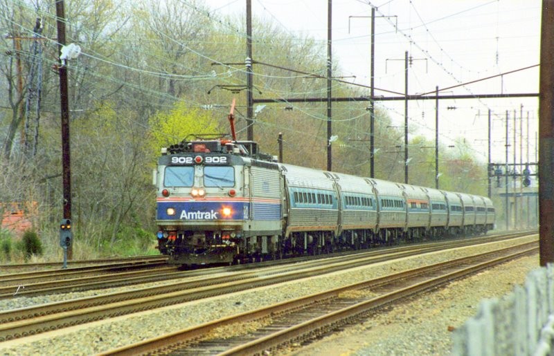 Photo of Amtrak's mix of colors