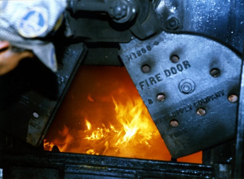Photo of A look in the firebox